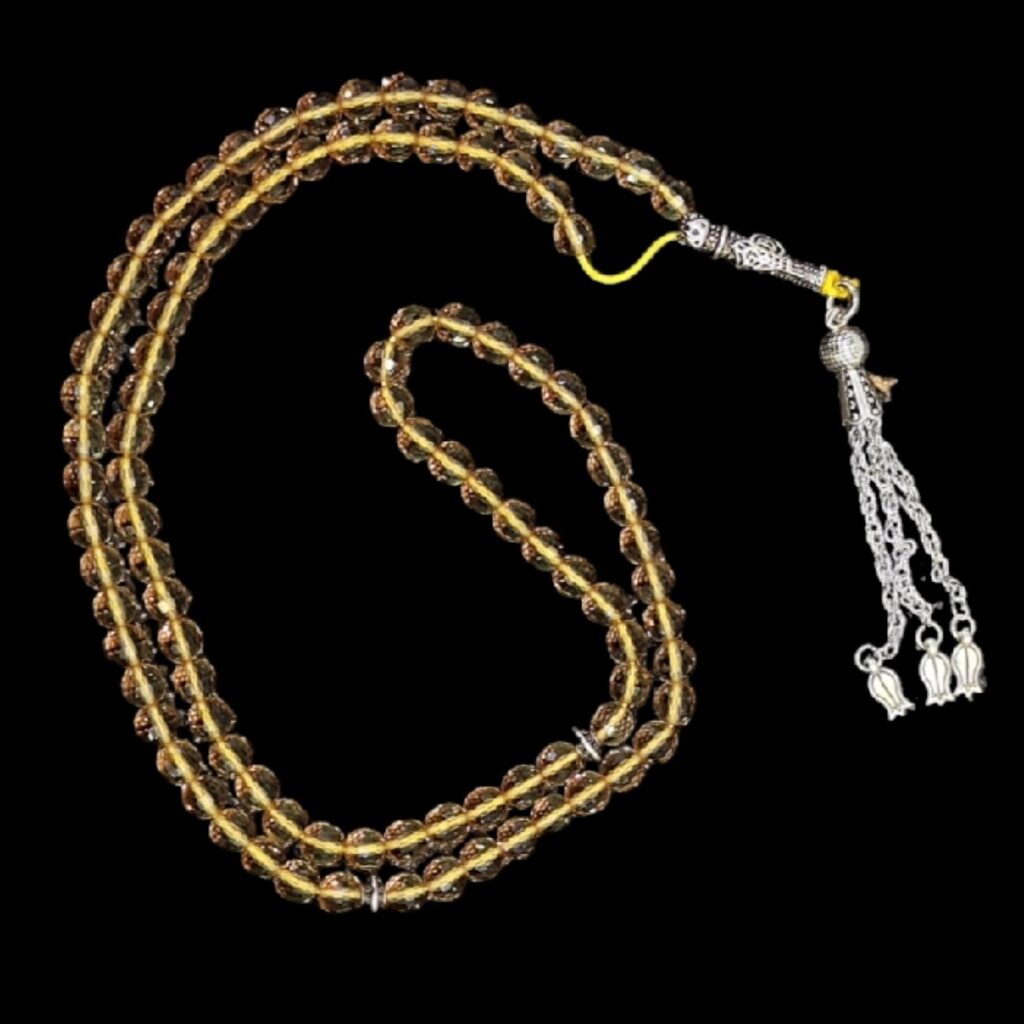 Chapelet islamique en alexandrite avec 101 perles – Élégant tasbih spirituel