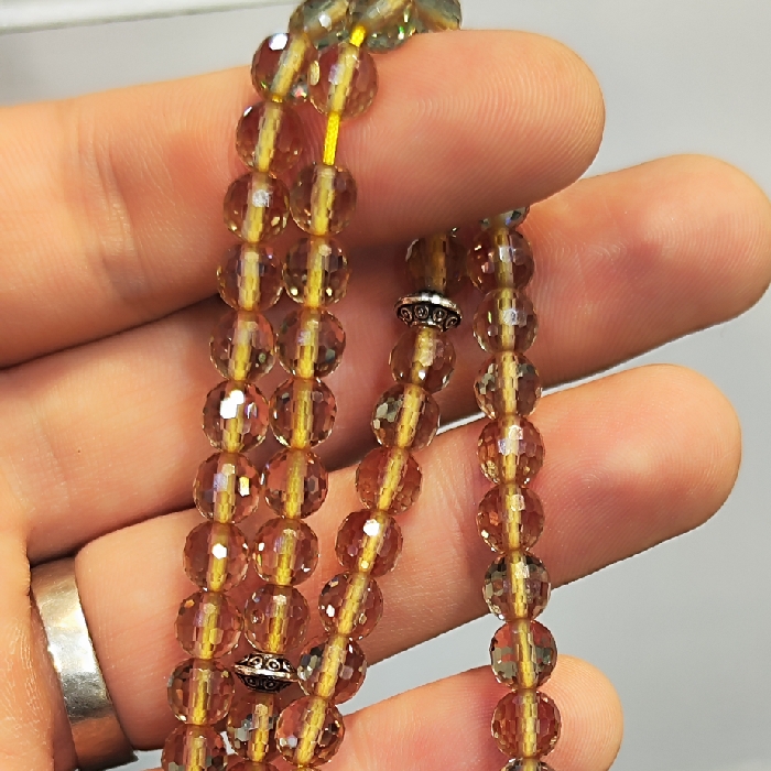 Chapelet islamique en alexandrite avec 101 perles – Élégant tasbih spirituel