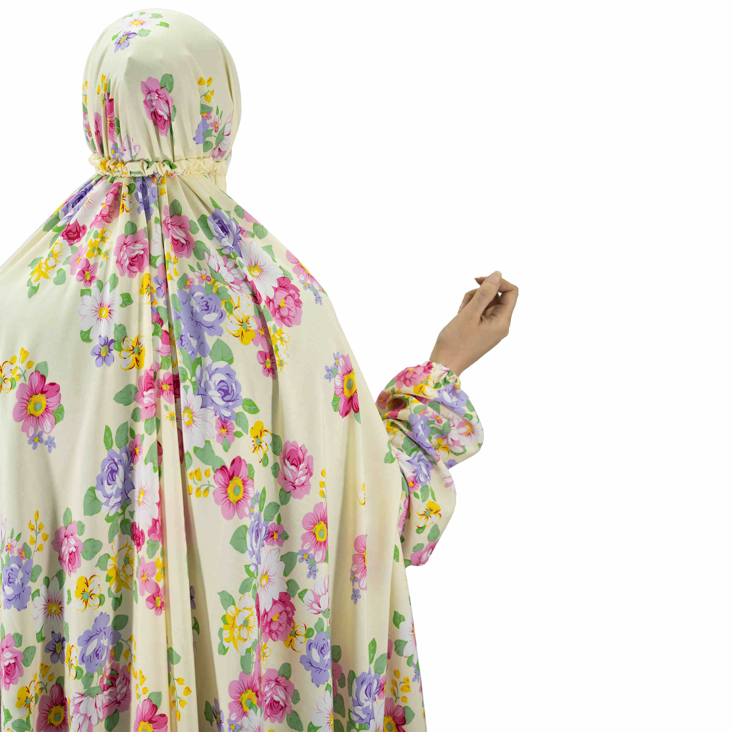 Tchador Islamique de Namaz pour Femmes – Tchador de Prière avec Design Manches