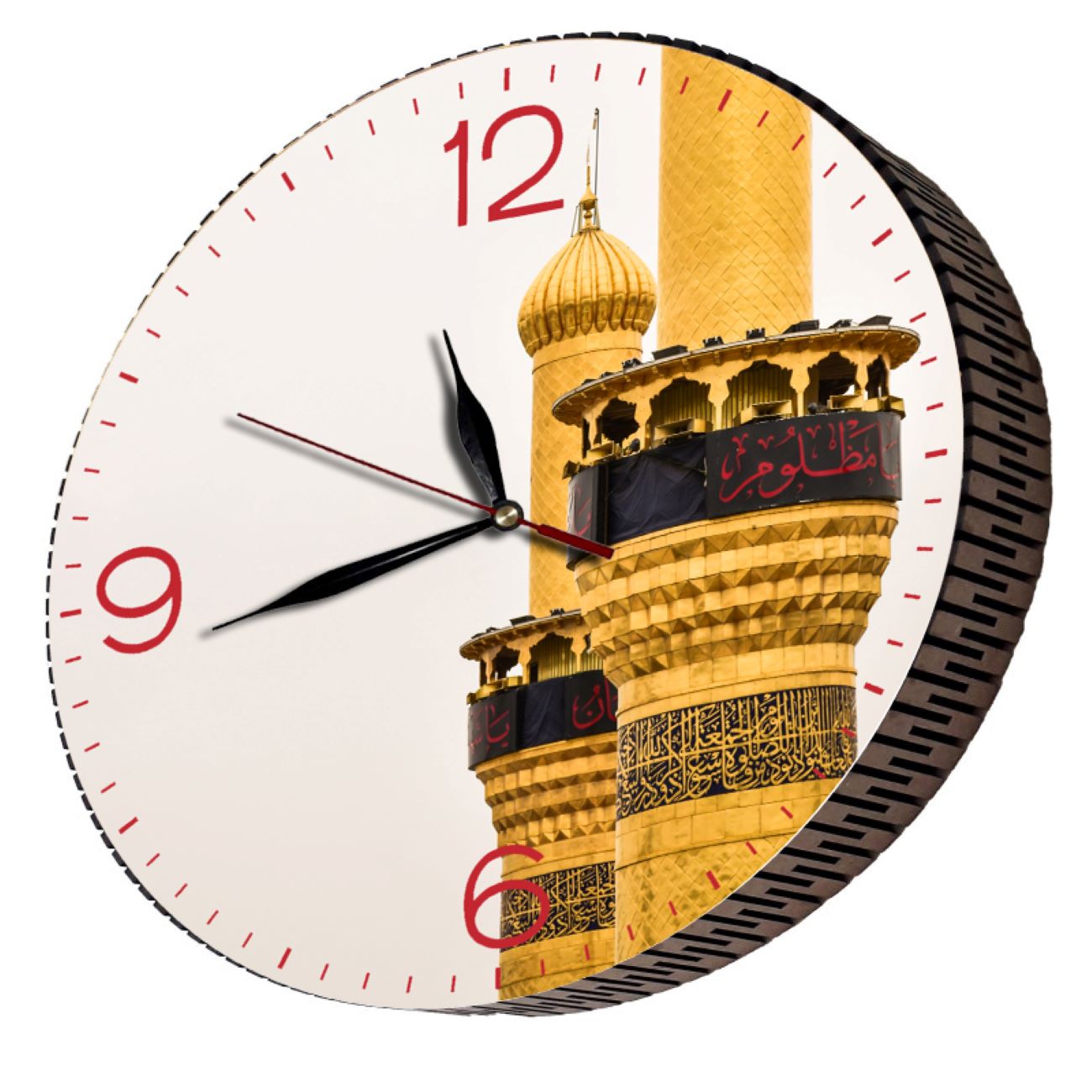 Horloge Murale Islamique – Inspirée par le Sanctuaire de l’Imam Hussain