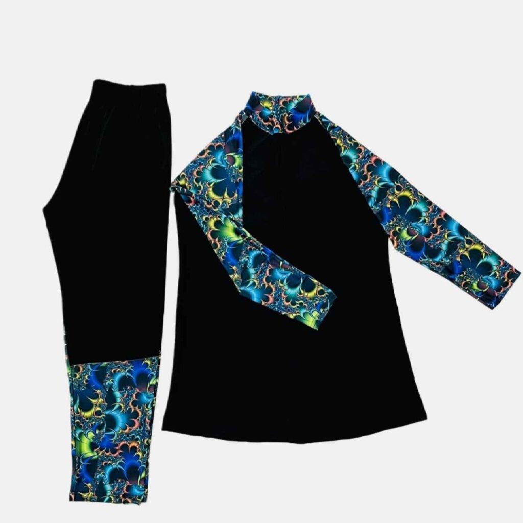 Maillot de Bain Islamique pour Femmes - Deux Pièces Complètement Couverte, Élégante, Modeste et Parfaite pour l'Été