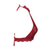 Ensemble soutien-gorge et culotte en dentelle - En dentelle rouge audacieuse avec col halter