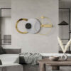 Ensemble moderne d'horloges murales en 3 pièces décoratif silencieux et sans tic-tac