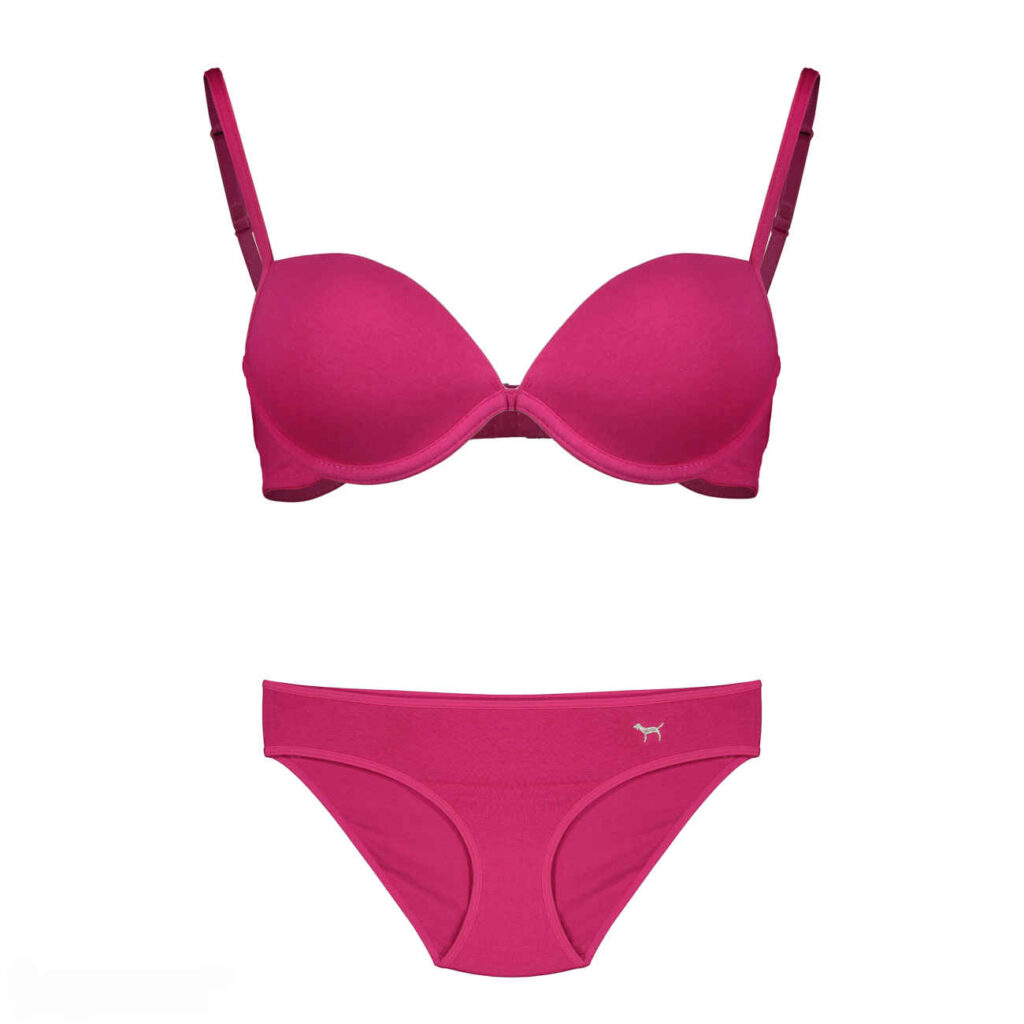 Ensemble de lingerie - Lingerie rose audacieuse avec soutien-gorge à armatures