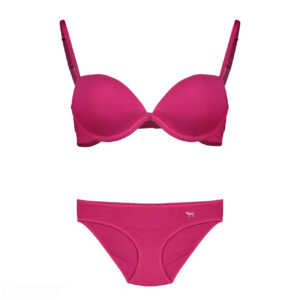 Ensemble de lingerie – Lingerie rose audacieuse avec soutien-gorge à armatures