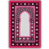 Tapis de prière islamique en velours luxueux – Janamaz Sajadah rembourré pour plus de confort, couleur rose