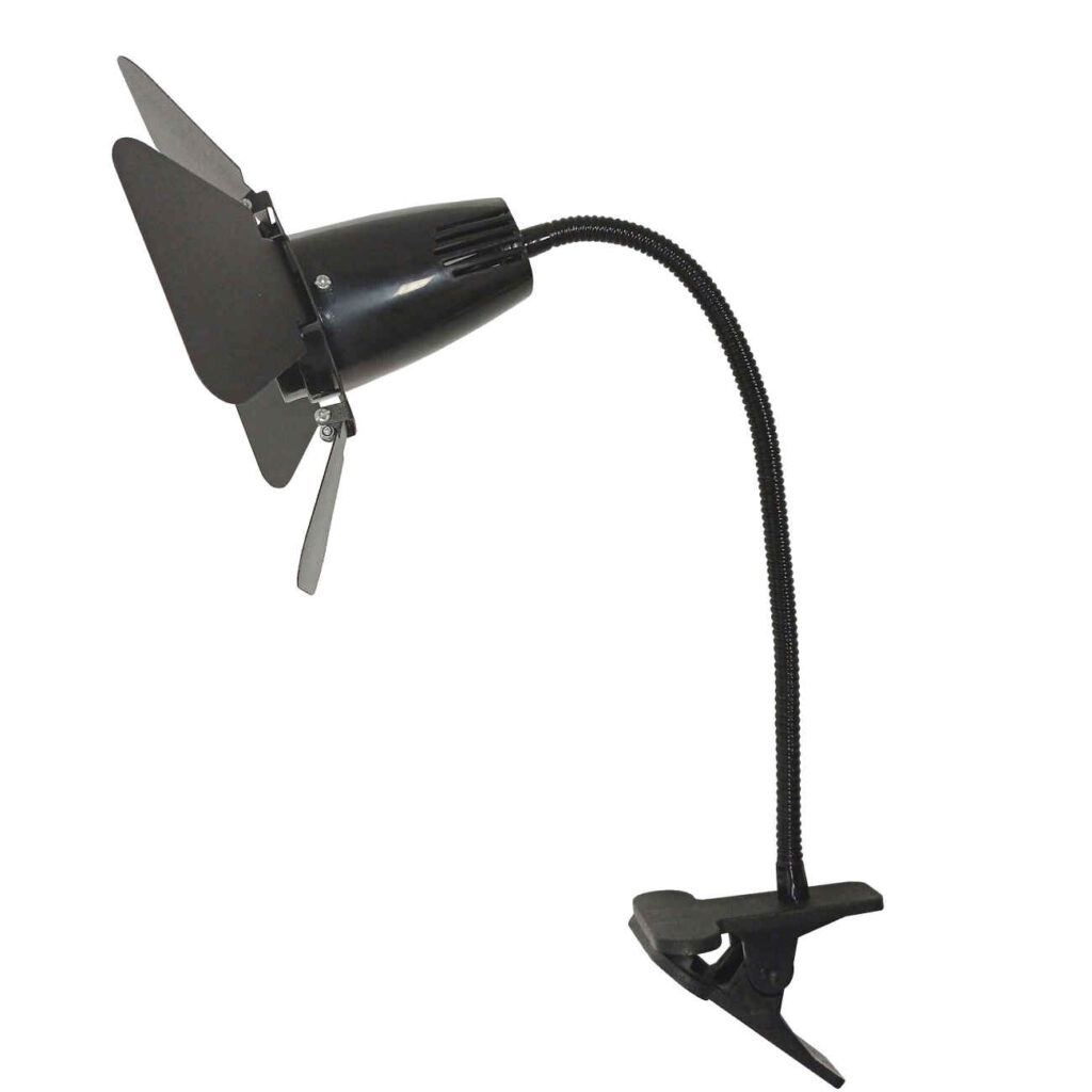 Lampe de bureau en métal réglable – lampe flexible avec lumière ciblée