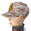 Casquette militaire à visière courte – Numérique kaki camouflage de grade un avec rembourrage
