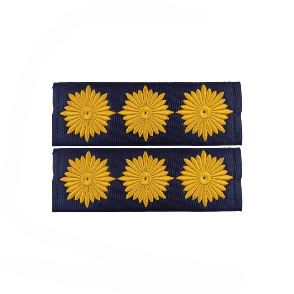 Insigne militaire – Une paire d’insignes de colonel complet autocollants