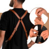Tablier de barista moderne en denim – Élégant et stylé en noir