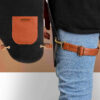 Tablier de barista moderne en denim – Élégant et stylé en noir