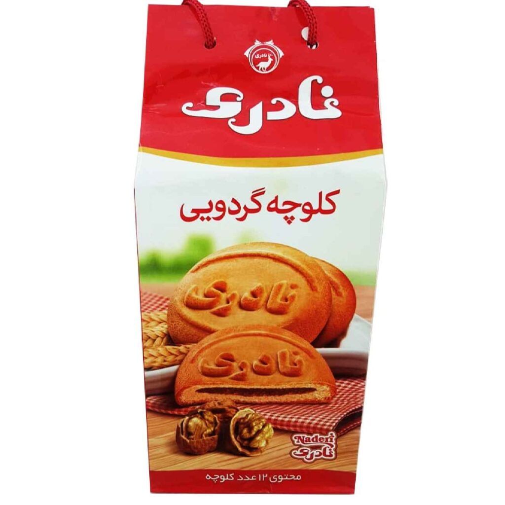 Naderi Koloocheh Biscuits Persans Tamponnés aux Noix - Pack de 12 (x6) - 3600g
