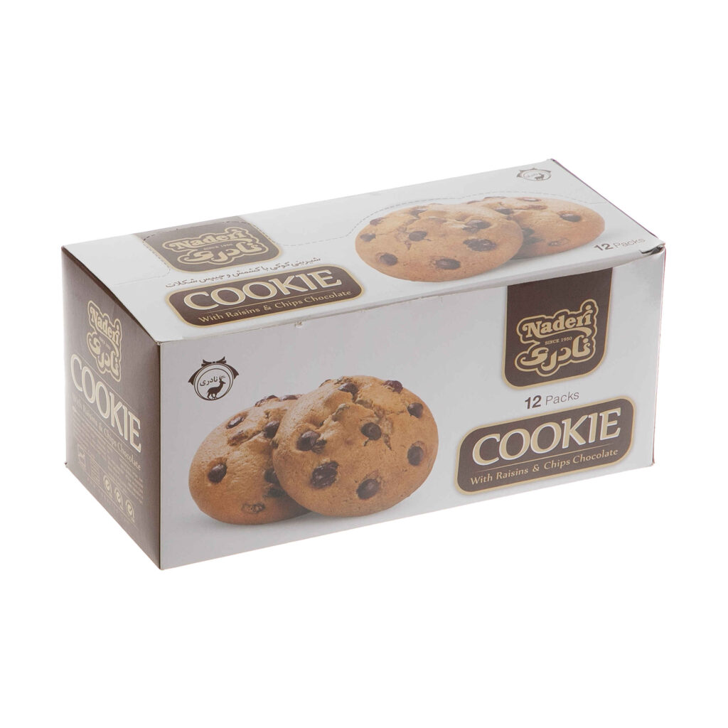 Biscuits Koloocheh Raisin et Chocolat Naderi Pack de 12 (x6) - 2160 grammes
