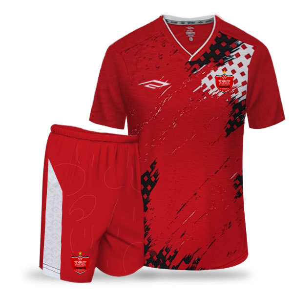 Maillot d'Entraînement Officiel Persepolis et Shorts - Ligue Pro du Golfe Persique pour les Fans