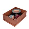 Coffret d’Art Persan – Bol à Chocolat & Pâtisserie Incrusté en Turquoise