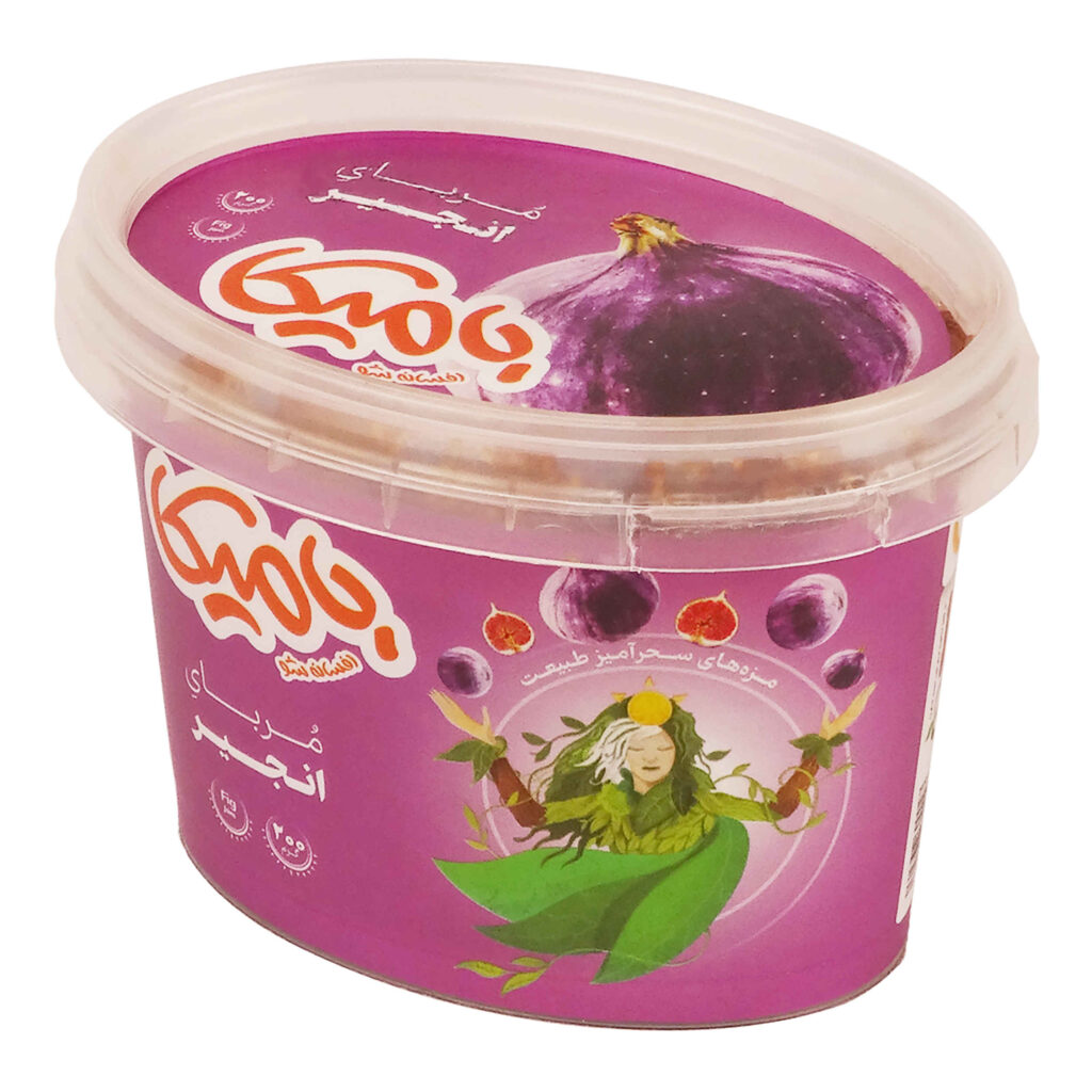 Confiture de figue Bamika d’Iran – 100 % naturelle, riche en fibres et en minéraux, 200 g (lot de 4)