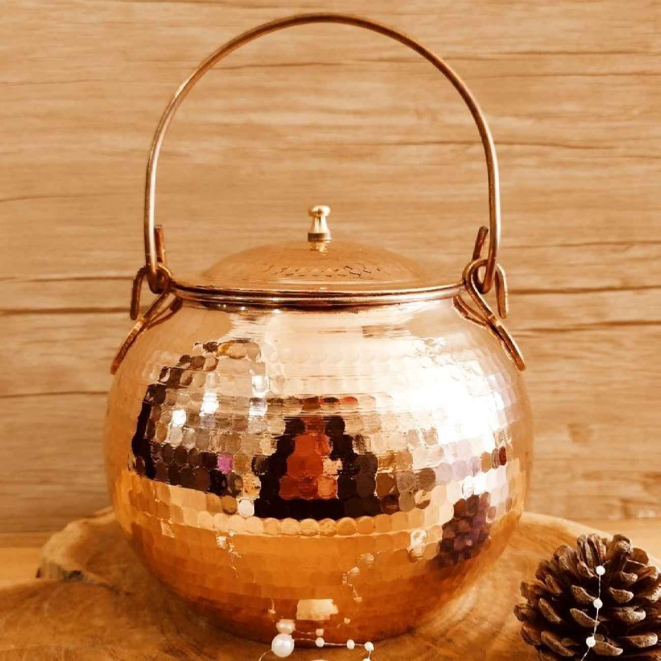 Pot persan en cuivre pour Abgoosht avec couvercle pour la cuisson Modèle 9114