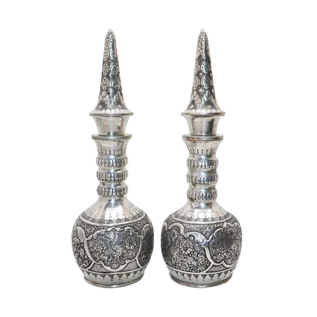 Bouteille décorative en cuivre décorative persane - Fait main, parfait pour une décoration luxueuse