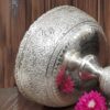 Bol décoratif en argent persan – Pièce décorative unique faite à la main