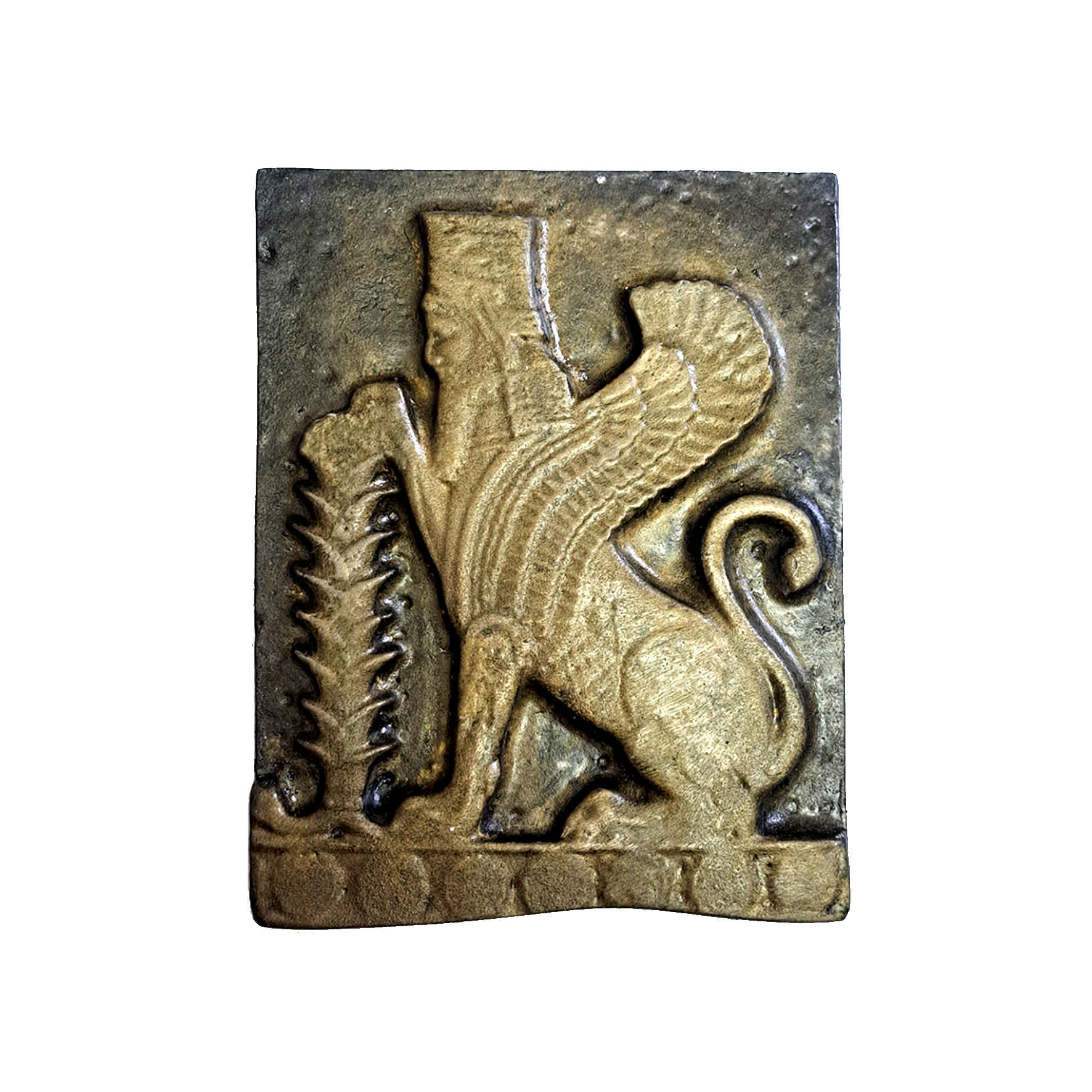 Figurine persane - Statue de lion ailé achéménide avec inscription