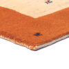 Tapis Gabbeh persan en laine tissé à la main dans le Shiraz, motifs animaux bordé