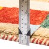 Tapis Gabbeh persan en laine tissé à la main dans le Fars, à carreaux crème
