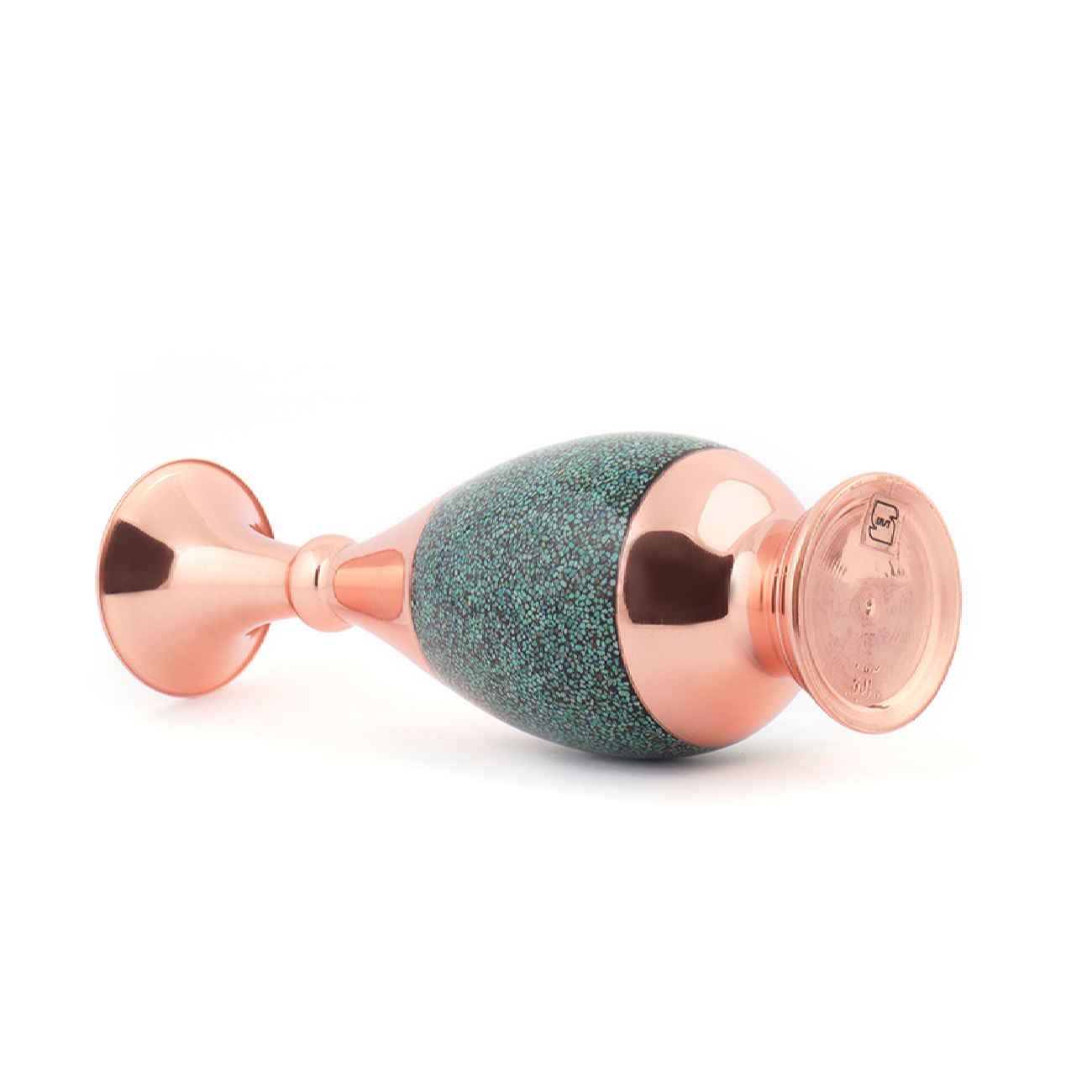 Vases persans en cuivre incrusté de turquoise – Art iranien fin