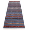 Tapis de Couloir Kilim Persan en Laine Authentique Tissé à la Main à Golestan Rayé
