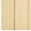 Tapis runner Kilim persan en laine tissé à la main dans le Fars, rayé crème
