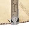 Tapis runner Kilim persan en laine tissé à la main dans le Fars, rayé crème