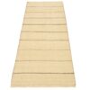 Tapis runner Kilim persan en laine tissé à la main dans le Fars, rayé crème