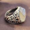 Bague en argent pour homme avec pierre Agate Modèle Shajar