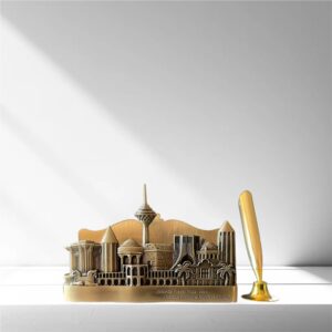 Accessoires organiseur de bureau en métal perse avec design Iran