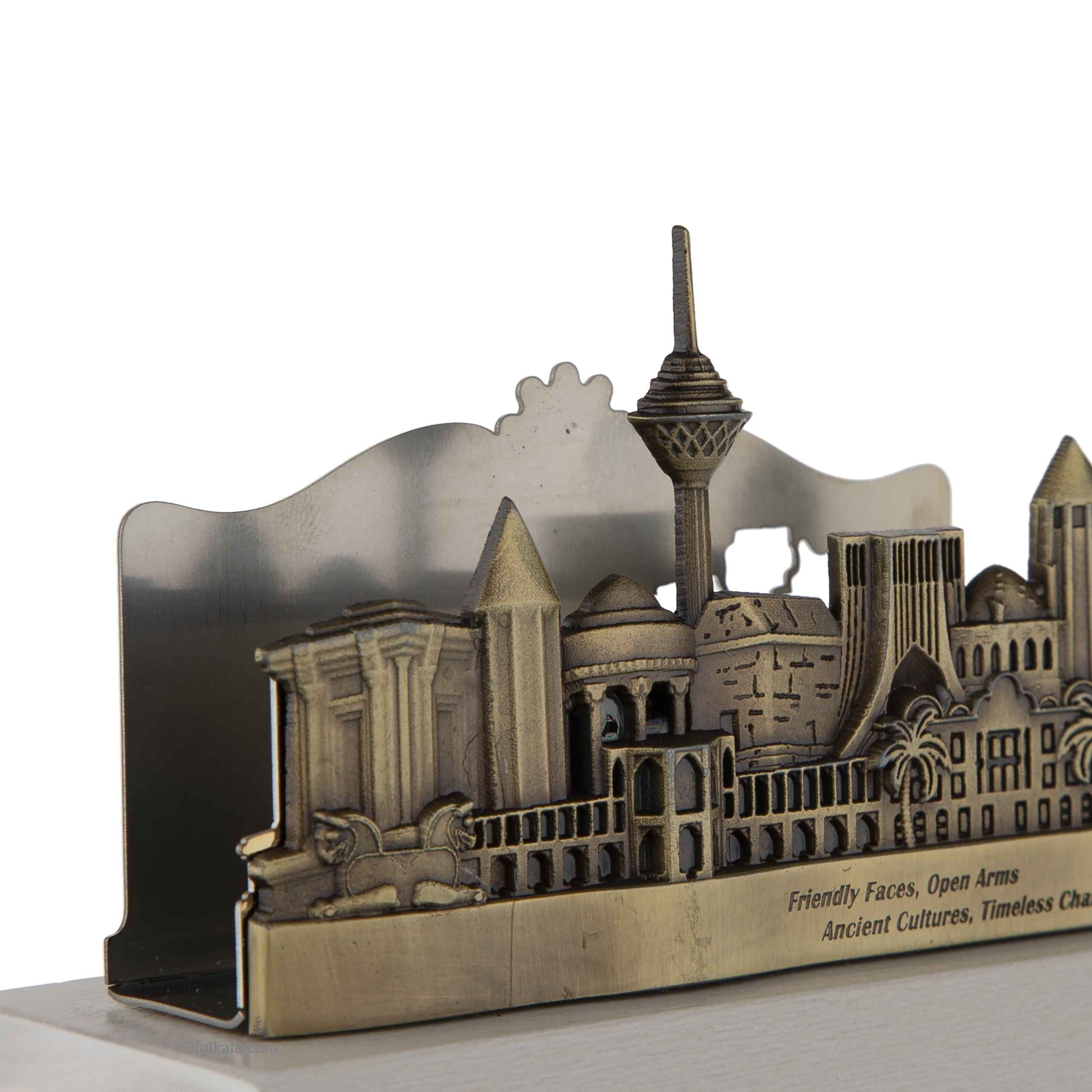 Accessoires organiseur de bureau en métal perse avec design Iran