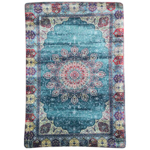 Taie d’oreiller en velours persan avec design de tapis (paquet de 2)
