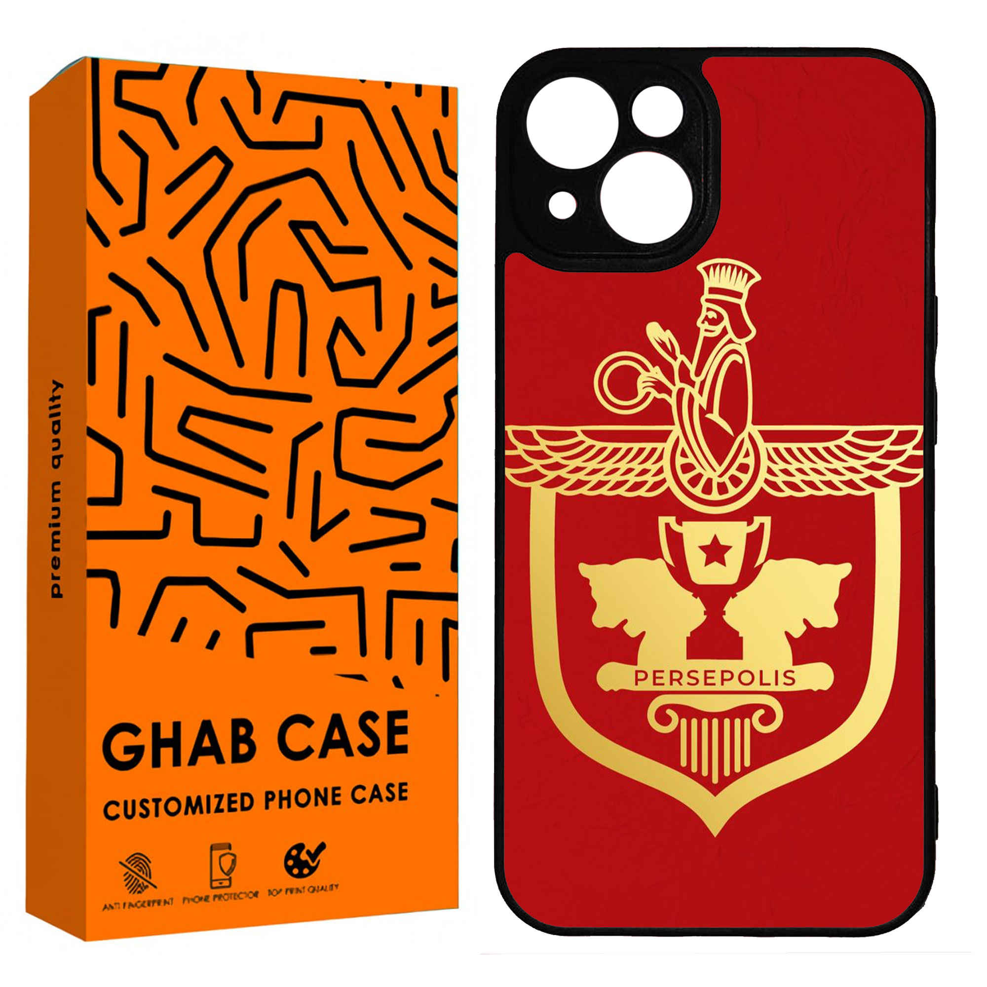 Coque de téléphone – Compatible avec Apple iPhone 13 / 14 avec design Perspolis
