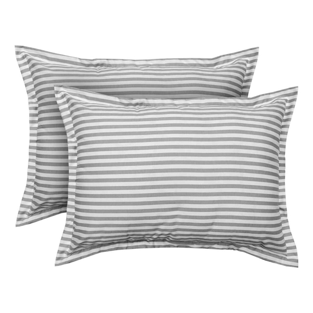 Taie d'oreiller – Douce et antibactérienne – Idéale pour les peaux sensibles (paquet de 2)