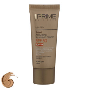 Prime SPF50 Crème Solaire Teintée Foncée – Anti-Rides pour Tous Types de Peaux (Lot de 2)
