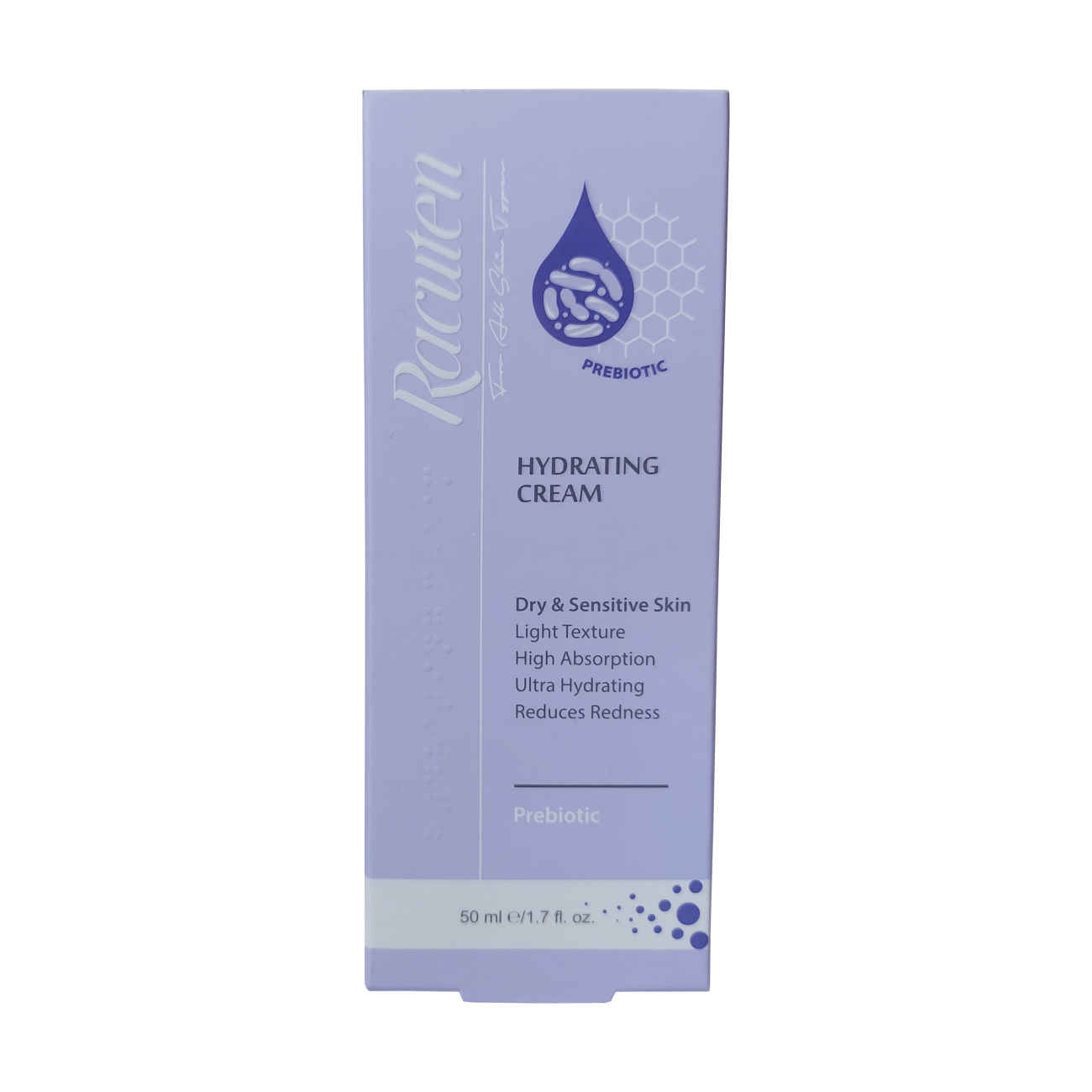 Crème Hydratante Racuten – Convient pour Peau Sèche, Volume 50 ml (pack de 2)
