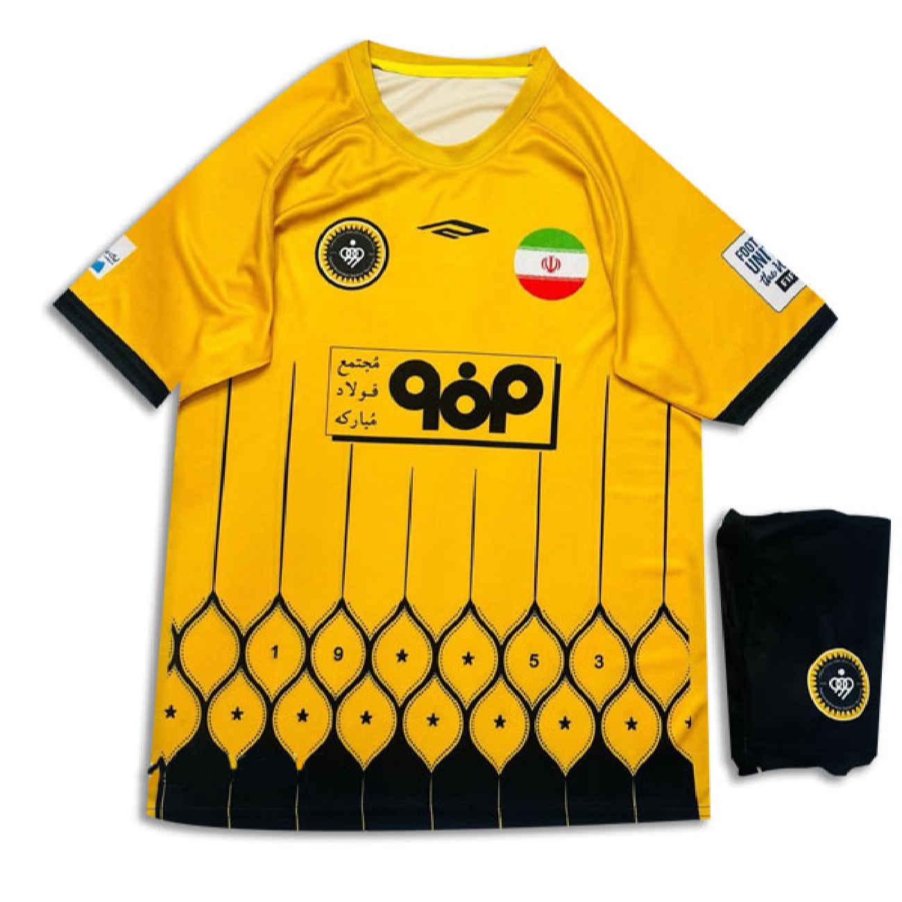 Kit Domicile Sepahan 2024 avec Short assorti – Dernier Design