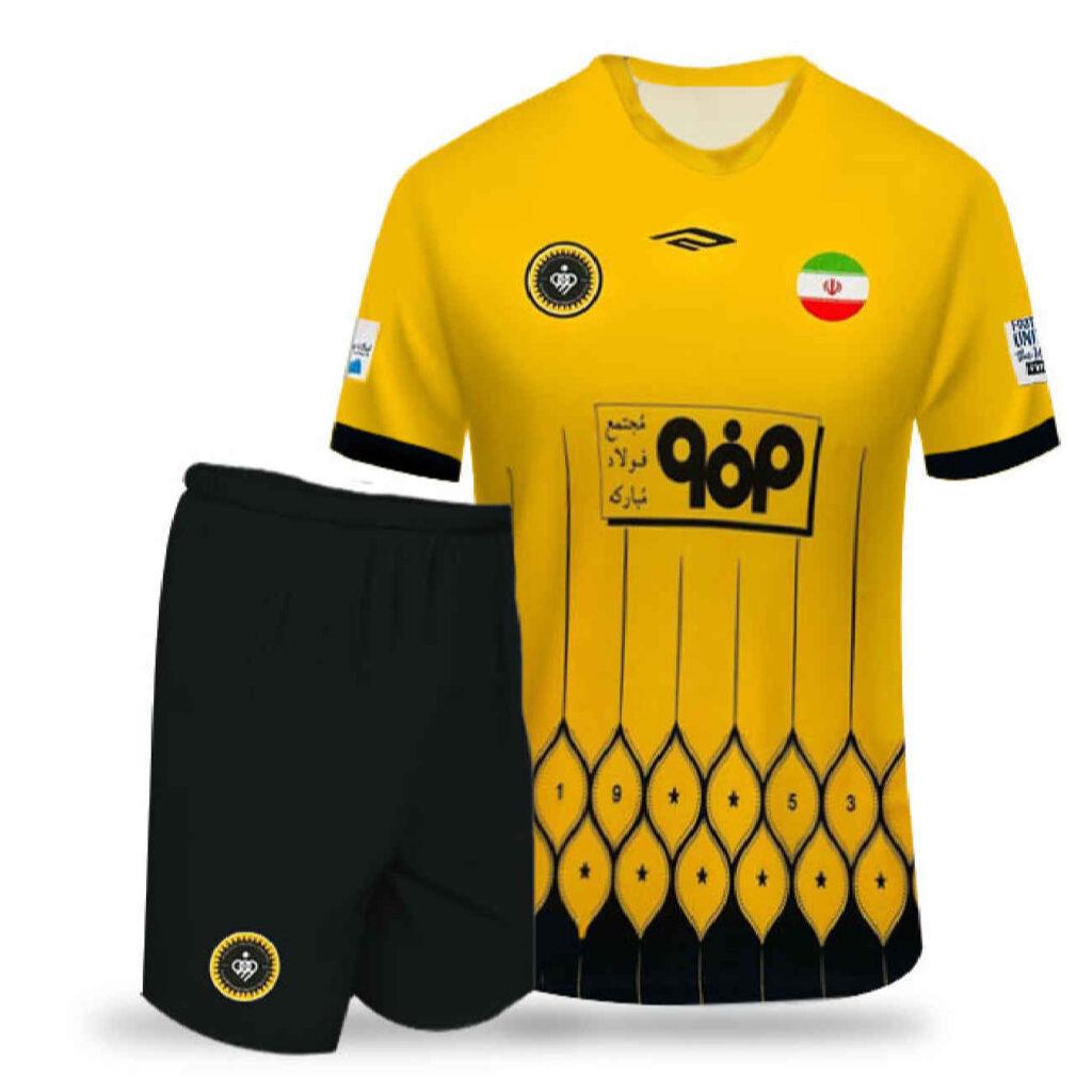 Kit Domicile Sepahan 2024 avec Short assorti - Dernier Design
