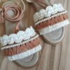 Sandale Macramé à Brides - Style Boho avec Design de Perles