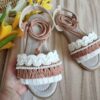Sandale Macramé à Brides - Style Boho avec Design de Perles