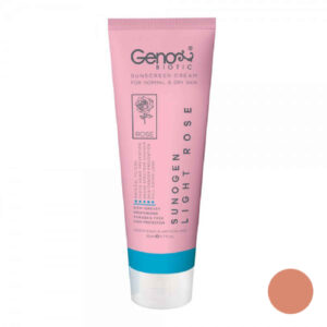 Crème Solaire pour Peaux Sèches et Normales – Geno Biotic SPF50 Teintée, 50 ml (Lot de 2)