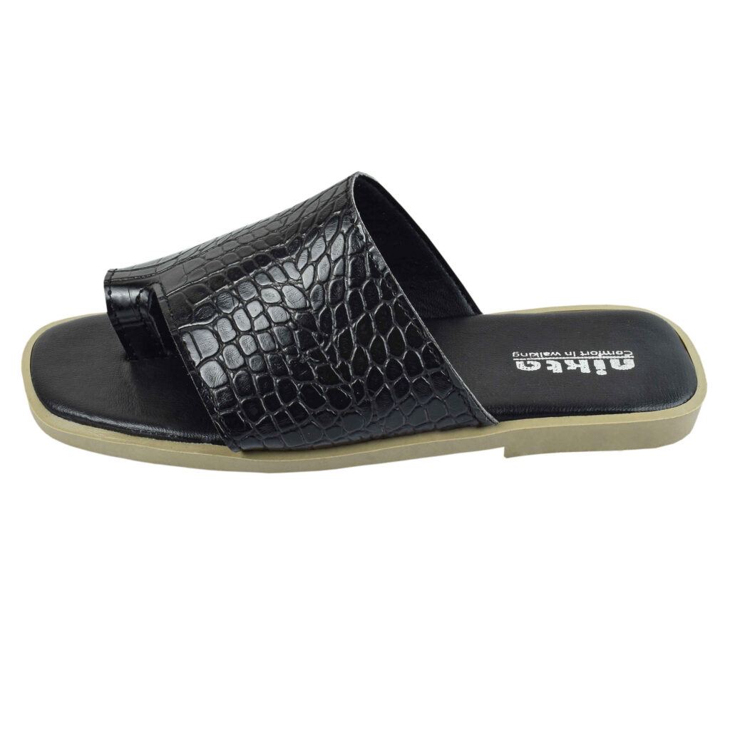 Tongs pour Femmes - Légères et Stylées avec Design en Cuir de Serpent