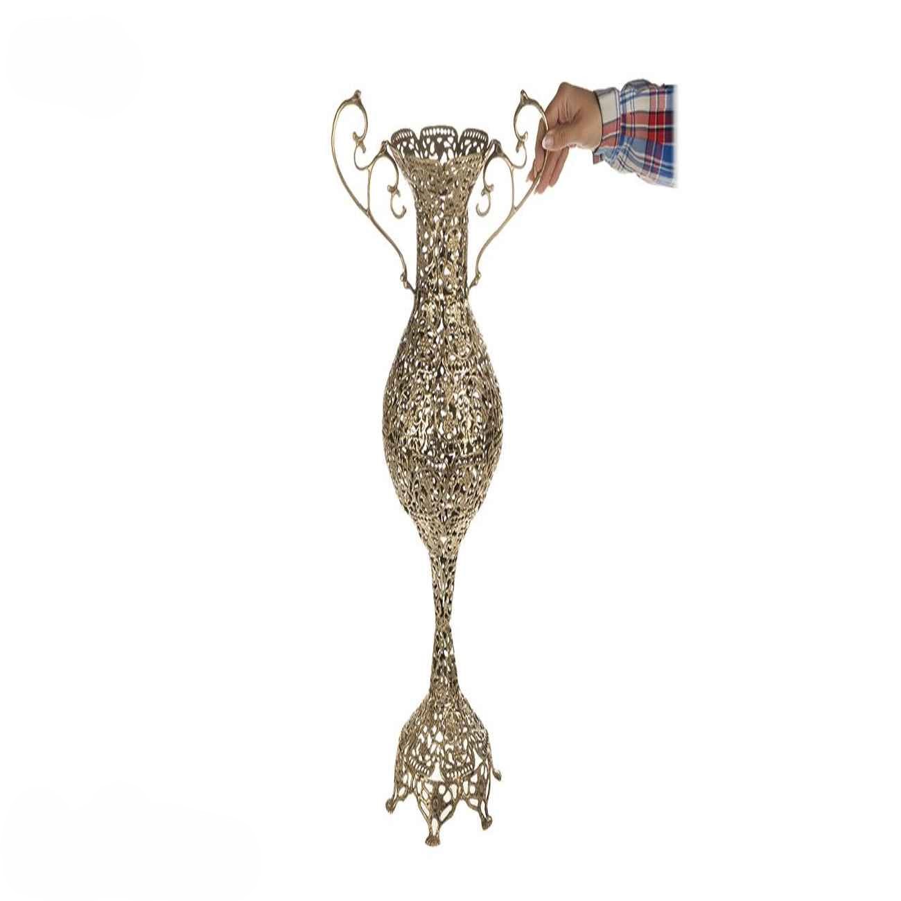 Vase en laiton traditionnel fait main pour arrangement floral