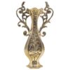 Vase en laiton traditionnel fait main avec design floral pour décoration intérieure