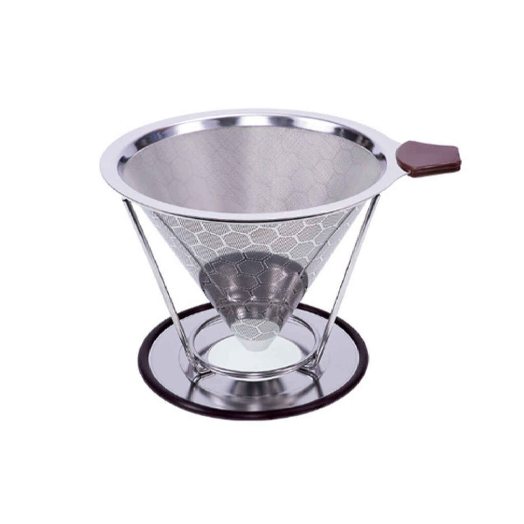 Cafetière à filtre V60 - Filtre à café métallique pour préparer à la maison et au bureau