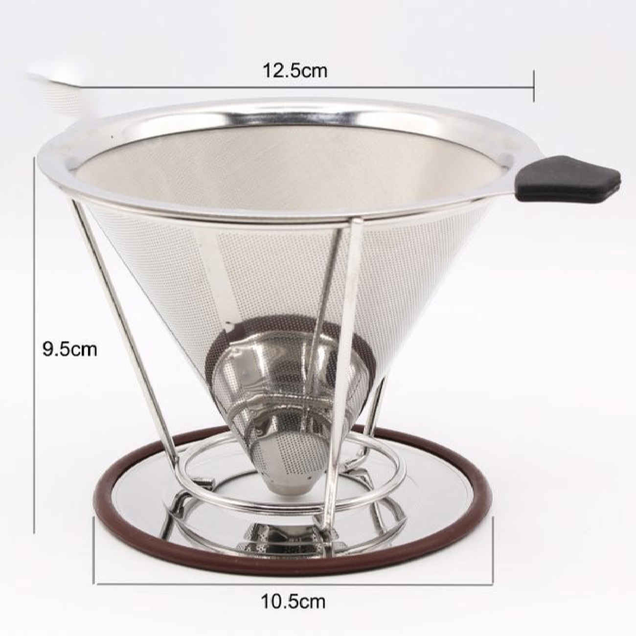 Cafetière à filtre V60 – Filtre à café métallique pour préparer à la maison et au bureau