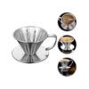 Cafetière à filtre V60 - Portable et en acier pour un brassage précis et manuel
